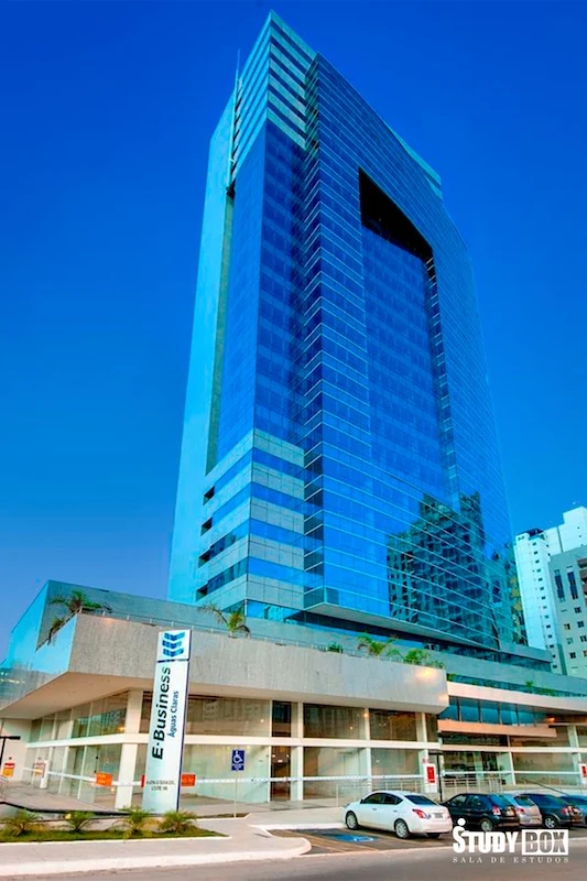Fachada do edifício em Águas Claras